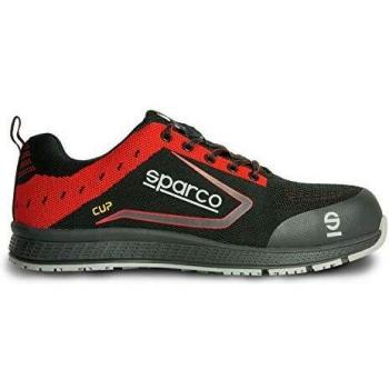 Sparco 0752646NRRS, Botas de Seguridad y contra Incendios Unisex Adulto, Negro/Rojo, 46 EU, Multicolor, 42/50