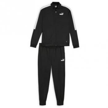 Chándal Puma Negro Tricot - Estilo Deportivo y Confort, Chándal Puma Baseball Tricot negro puro blanco niña - 176