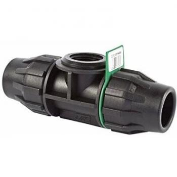 Syr Brico Fitting Te hembra, Negro, 16x6x6 cm
