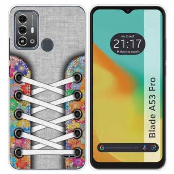 Funda de Silicona con Diseño Zapatillas 04 para Zte Blade A53 Pro