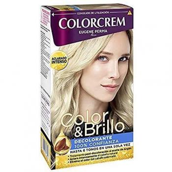 Colorcrem Color & Brillo Decolarante - Aclara Hasta 6 Tonos en Una Sola Vez - con Tratamiento Post-Decoloración al Aceite de Argán, Elimina el Color del Cabello Coloreado, 3 Unidades