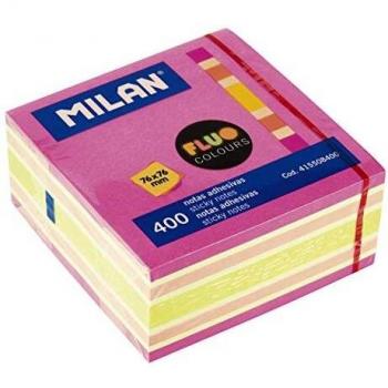 Milan 415508400 - Cubo notas adhesivas removibles