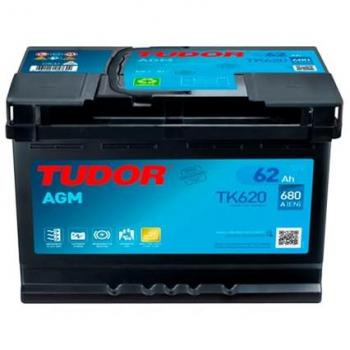 Batería de Coche AGM Tudor TK620 62Ah 680A Start-Stop