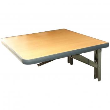 Mesa plegable de pared con bisagras de acero galvanizado, decoración de madera de manzana, 40 x 40 cm