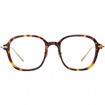 Linda Farrow LANE LF75A Asian Fit C2 Men's Eyeglasses Tortoiseshell Size 49 - Blue Light Block Available