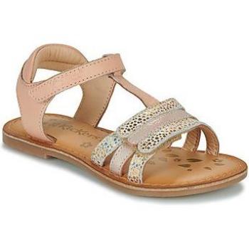 Sandalias de Niña Kickers Diamanto 115 Nude Metalizado