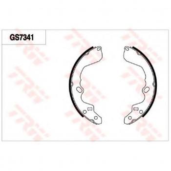TRW Automotive AfterMarket GS7333 Brake Shoe