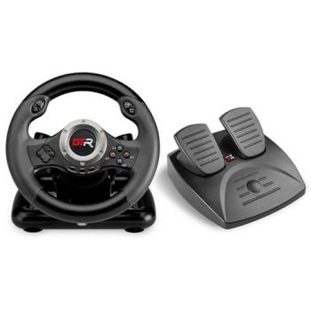 Volante de Carreras Jinshu2 GTR con Pedales - Compatible con PS4, PS3, Xbox, Switch y PC