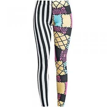 The Nightmare Before Christmas Pesadilla Antes De Navidad Jack Skellington & Sally Mujer Leggins Multicolor M