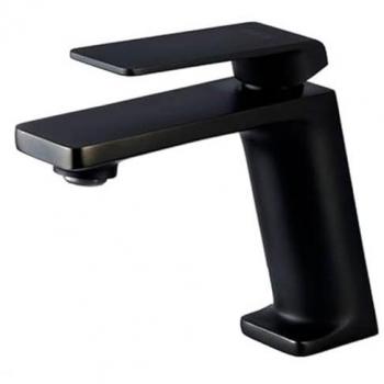 Grifo Empotrado de Lavabo Monomando con Caño y Maneta - Disponible en Colores Cromado y Negro Mate