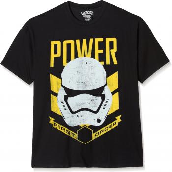 Star Wars Stormtrooper Camiseta, Negro, XL para Hombre