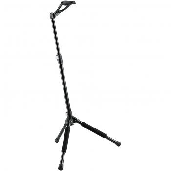 K&M Memphis 10 Adjustable Folding Guitar Stand - Black, for Guitar and Bass