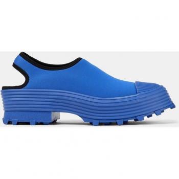 Camperlab Unisex Back-Open Clogs with Treaded Sole - Blue, Size 36