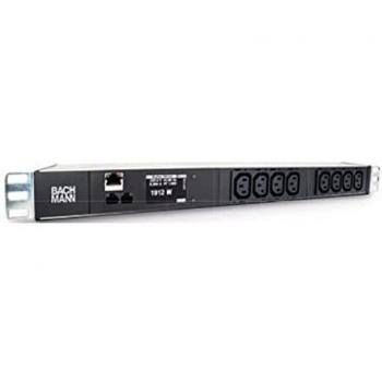 Bachmann PDU 19 BlueNet BN2000, 8 Salidas C13, Monitoreo TCP/IP, 2m
