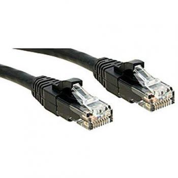 LINDY 45431 Cat.6 U/UTP Network Patch Cable, 0.50 m, Black