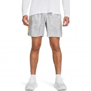 Under Armour - Pantalones Cortos Launch Unlined 18 cm para Hombre, color gris claro, talla M