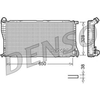 Radiador DENSO DRM05002 para refrigeración del motor