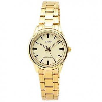 CASIO Women's Gold Stainless Steel Analog Watch LTP-V005G-9A