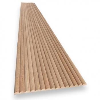 Revestimiento de Pared 3D Flexible en Madera Natural de Roble - Palillería 300x2400 mm (0,72 m2/caja)