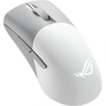 ASUS ROG Keris Wireless AimPoint Gaming Mouse White (RF Wireless + Bluetooth + USB Type-C, Optical 36000 DPI, Swappable Push-Fit Switch Socket II)