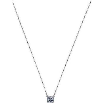 Swarovski Attract Necklace, Square, White, Rhodium Plated