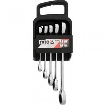 Yato YT-5038 - Set de llaves con agujeros y carraca Yato