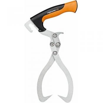 Fiskars Garra para madera, Estuche incluido, Negro/Naranja, Apertura de boca 23,5 cm WoodXpert, 1003625