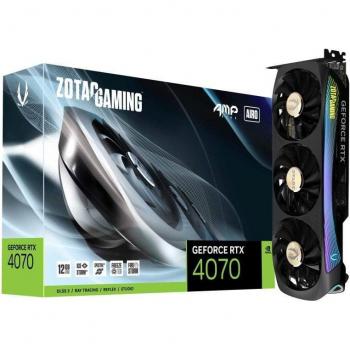 Zotac Gaming GeForce RTX 4070 AMP AIRO 12GB GDDR6X DLSS3 - Tarjeta gráfica