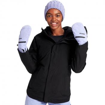 Burton Gore-Tex Powline Insulated Chaqueta de esquí negra, impermeable, aislante, con capucha ajustable y ventilaciones