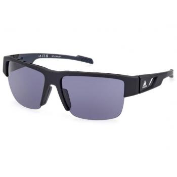 Adidas SP0070 Cat. 3 Sports Sunglasses - Gray Full-Rim Unisex with Mirrored Lenses
