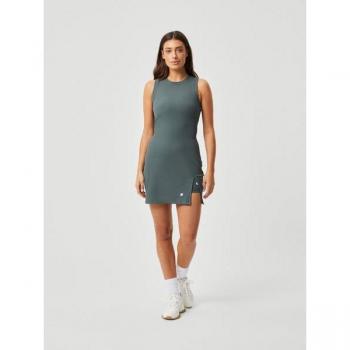Björn Borg Ace Rib Dress Women Dark Green, Size L