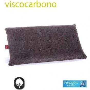 Belnou Almohada Viscoelastica Compacta. Comoda Transpirable. con particulas de Carbono. Cremallera. Confortable Adaptable. Calidad. Visco Carbono. Cama 75 cm