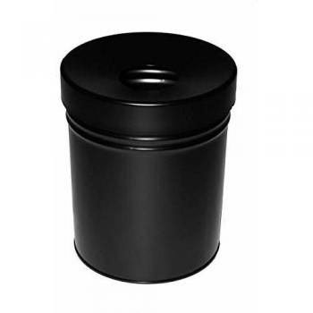 Contenedor de residuos autoextinguible 30 l, negro, HxØ 415 x 344 mm