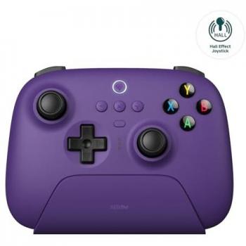 Controlador Inalámbrico 8BitDo Ultimate 2.4G con Base de Carga - Efecto Hall - Violeta - Compatible con PC y Android