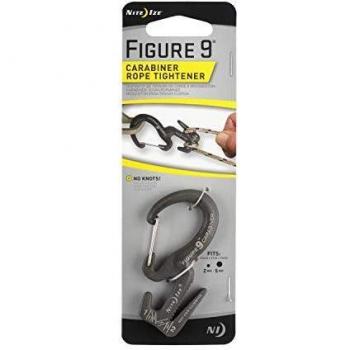 Nite Ize Figure 9 Carabiner Tensores y reemplazadores de Nudos, Hombres, Negro, M