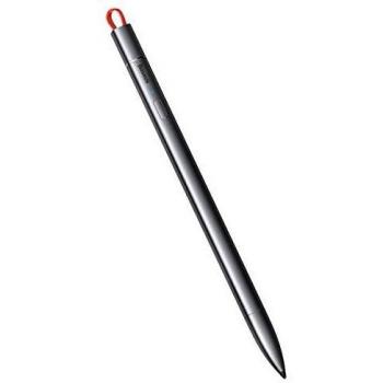 Lápiz Estilográfico Capacitivo Baseus Square Line ACSXB-0G, Punta Fina 1mm, Aluminio Gris, Compatible con iPad, Rechazo de Palma