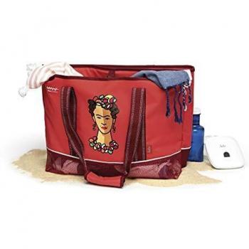 Jata Hogar Bolsa térmica con Porta Toallas, Acero Inoxidable, Rojo, 30 litros, 6