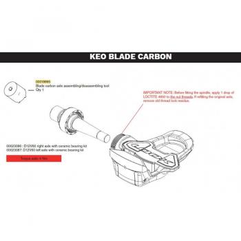 Herramienta Look para Eje Blade Carbon Assembling Negro