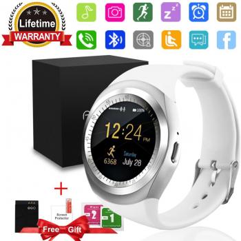 Smartwatch, Impermeable Reloj inteligente Redondo con Sim Tarjeta Camara Whatsapp, Bluetooth Tactil Telefono Smart Watch Sport Fitness Tracker Smartwatches Compatible Android IOS iphone Samsung Huawei sony para Hombre Mujer Niño Niña