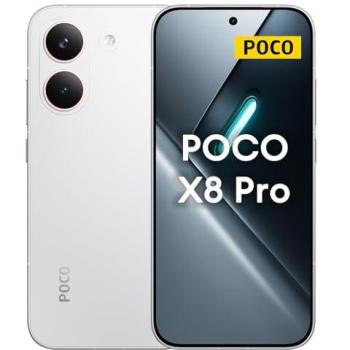 Smartphone Xiaomi POCO X8 Pro 5G Blanco 8GB RAM, 256GB Almacenamiento, Pantalla de 6.59, Procesador Dimensity 8500-Ultra, Batería de 6500m