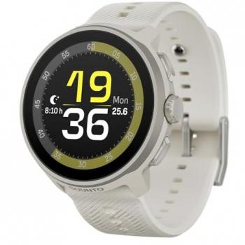 Reloj Deportivo Suunto Run GPS Bluetooth 46mm AMOLED Gris Givré con Correa de Silicona, Resistencia al Agua 50m, Pulsómetro y Almacenamiento de Música 4GB