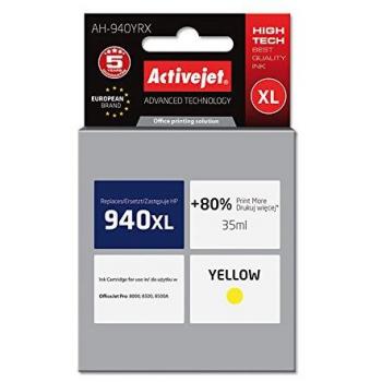 Activejet Tinta Expacjahp0138 Ah-940Yrx Recarga para HP No.940Xl, Amarillo