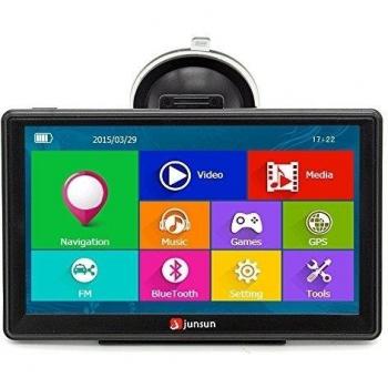 7 GPS para Coche 8GB/256M DDR/800MHZ Actualización Gratis de Mapa de Europa Toda la Vida - Junsun