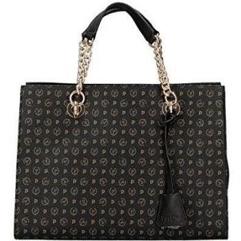 Maletín de Mano Pollini Heritage Clásico con Bandolera Negro - Outlet