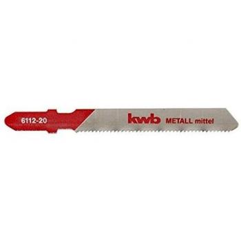 Hoja de sierra de vaivén KWB, metales, HSS, fresada geschränkt, solo vástago lug, 6112-25