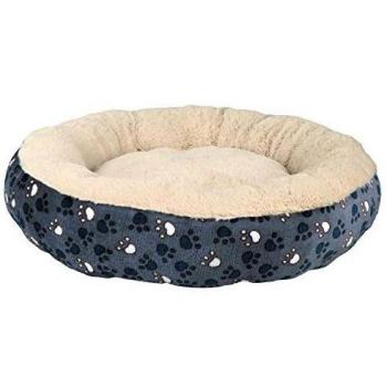 Trixie Tammy Round Dog Bed, 50 cm, Blue/Beige