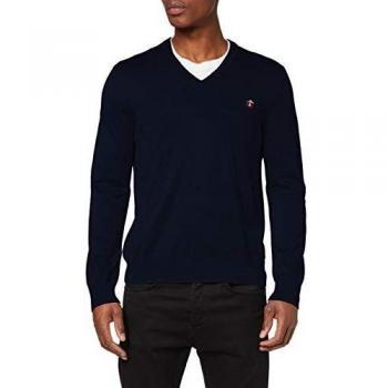 BROOKS BROTHERS 100130281 Camiseta de Manga Larga, Azul