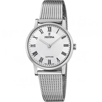 Reloj de Mujer Festina Swiss Made F20015/4 con Esfera Blanca