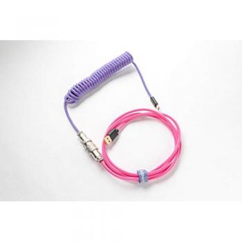 Ducky Premicord Joker, Cable USB Tipo C a Tipo A, 1.8 m, color Violeta/Rosa