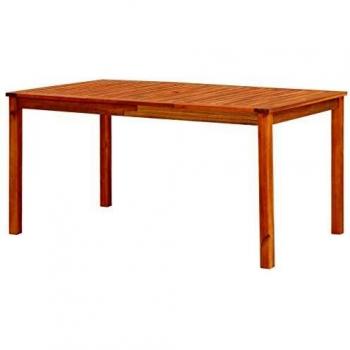vidaXL Garden Table 150x90x74 cm Solid Acacia Wood